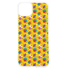 Heart Diamond Pattern Iphone 15 Tpu Uv Print Case by designsbymallika